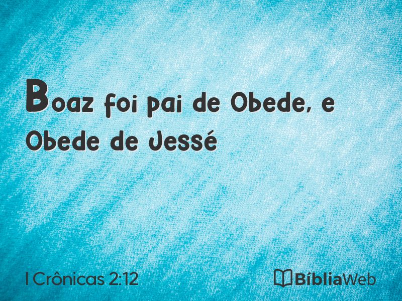 I Crônicas 2:12 em imagem para compartilhar