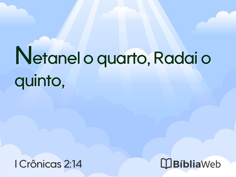 I Crônicas 2:14 em imagem para compartilhar