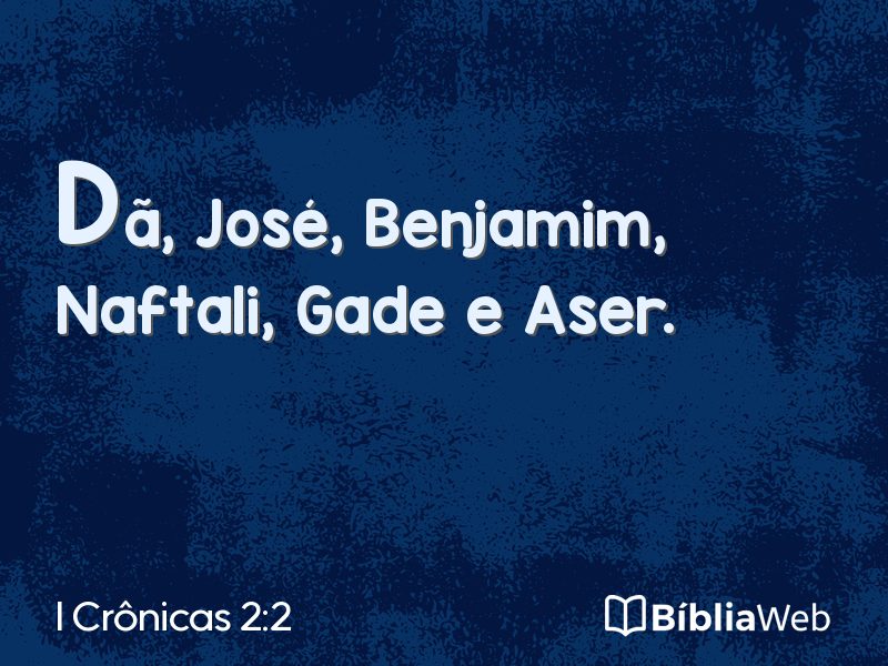 I Crônicas 2:2 em imagem para compartilhar