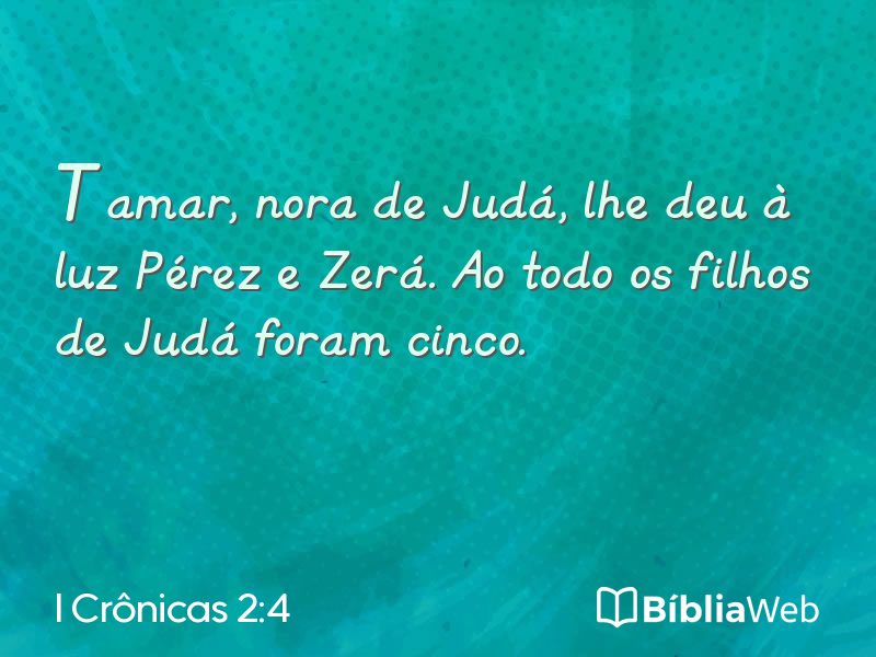 I Crônicas 2:4 em imagem para compartilhar