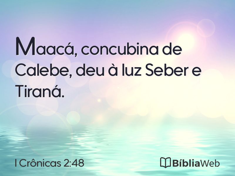 I Crônicas 2:48 em imagem para compartilhar