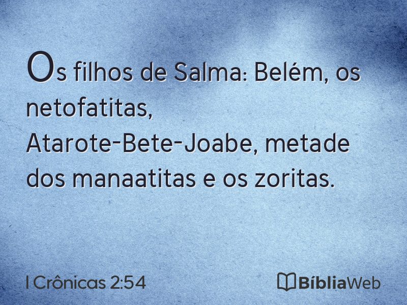 I Crônicas 2:54 em imagem para compartilhar