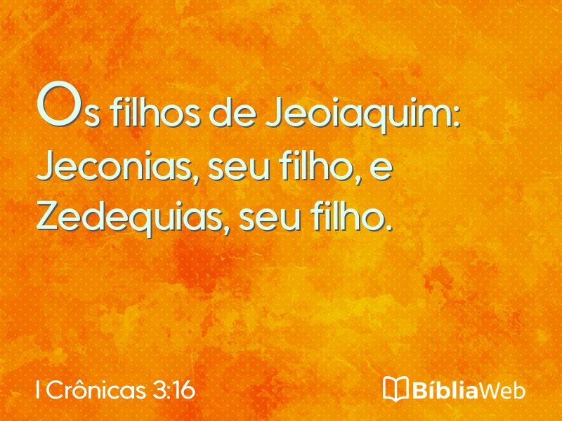 I Crônicas 3:16 em imagem para compartilhar