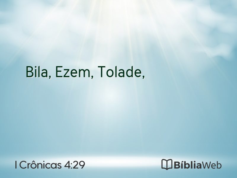 I Crônicas 4:29 em imagem para compartilhar
