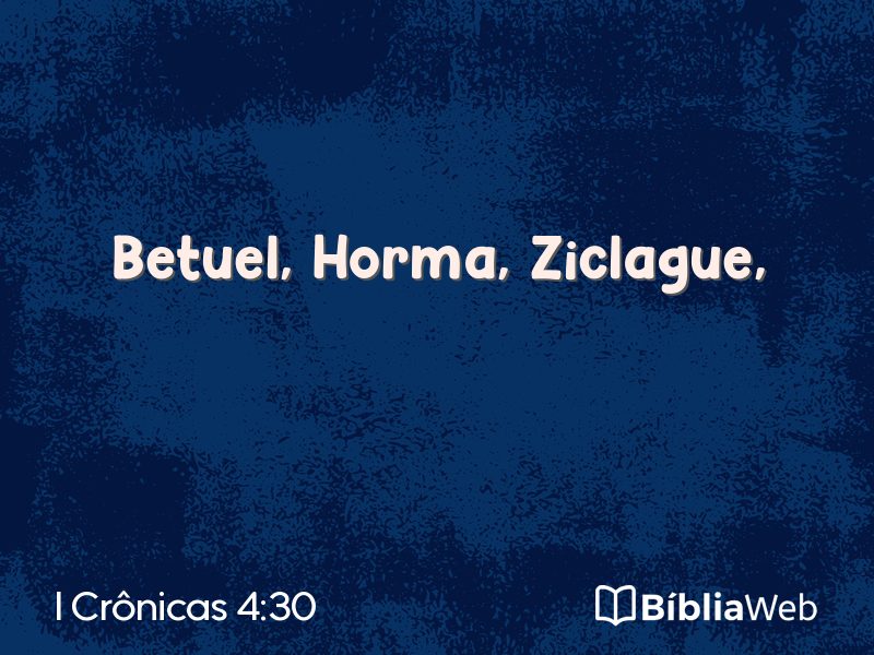 I Crônicas 4:30 em imagem para compartilhar