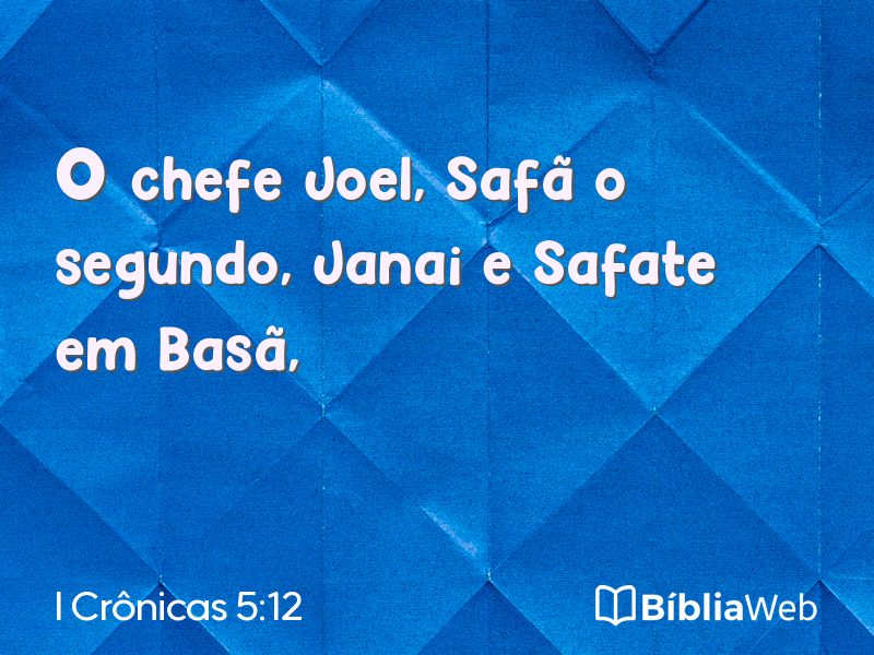 I Crônicas 5:12 em imagem para compartilhar