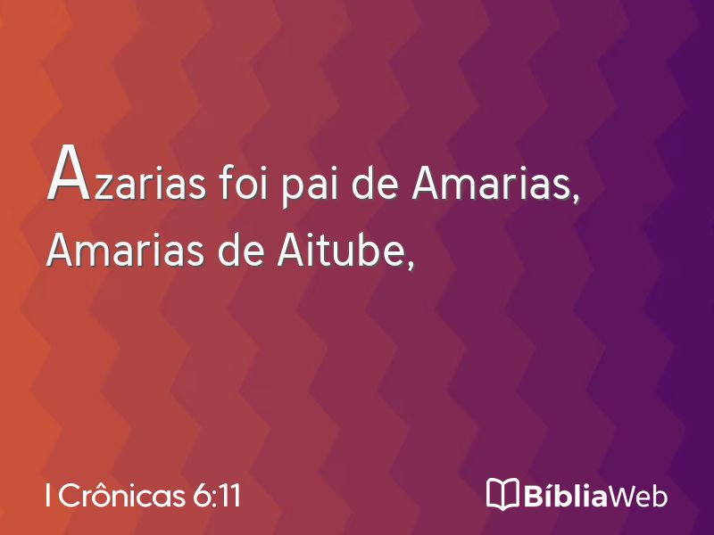 I Crônicas 6:11 em imagem para compartilhar
