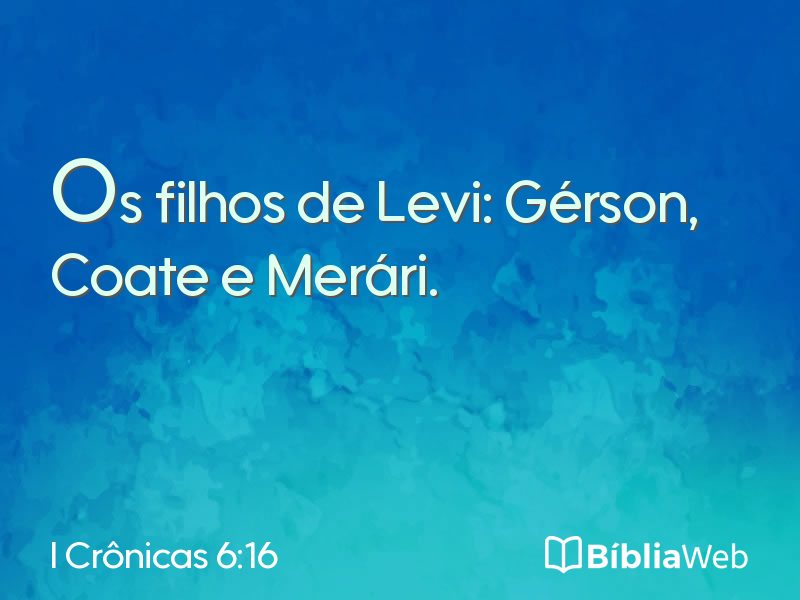 I Crônicas 6:16 em imagem para compartilhar