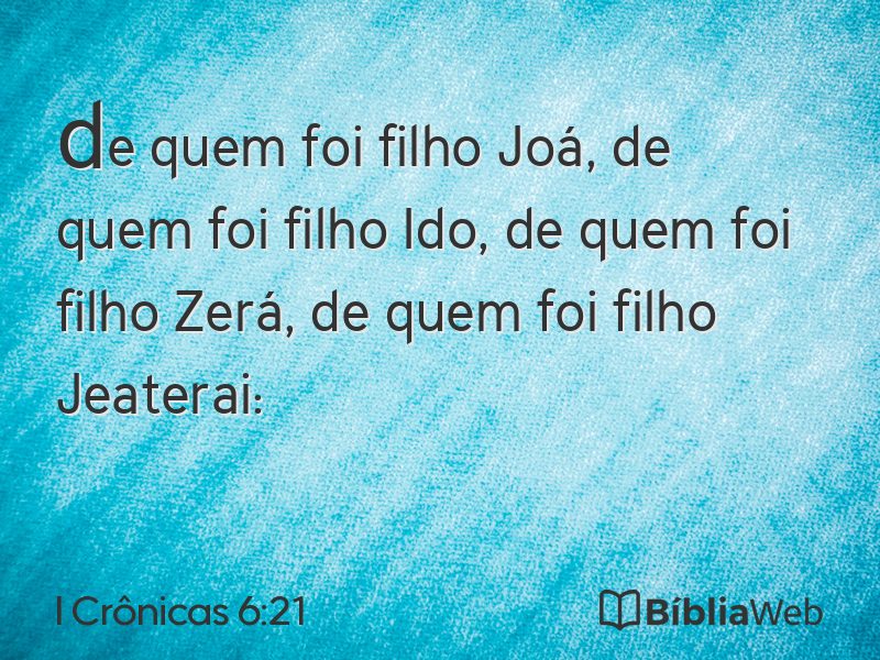 I Crônicas 6:21 em imagem para compartilhar