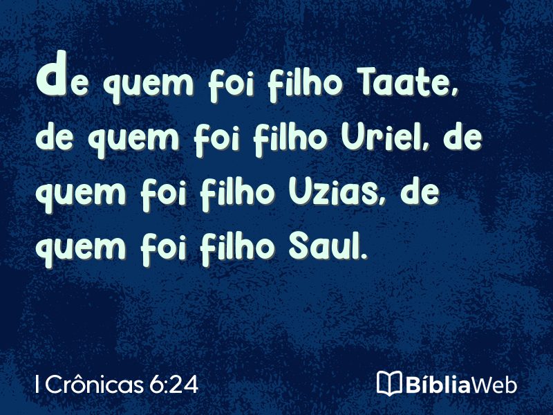 I Crônicas 6:24 em imagem para compartilhar