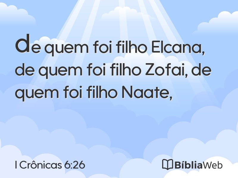 I Crônicas 6:26 em imagem para compartilhar