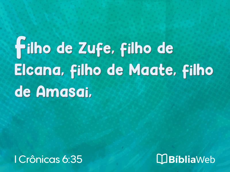 I Crônicas 6:35 em imagem para compartilhar