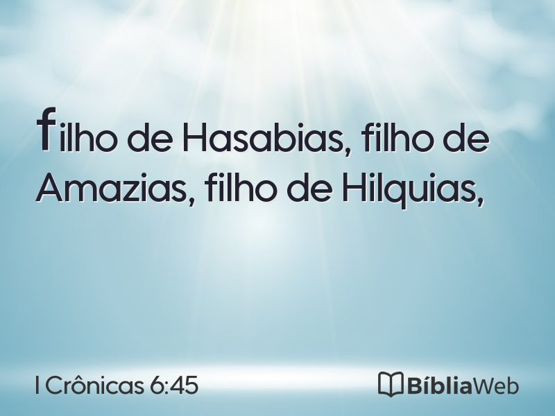 I Crônicas 6:45 em imagem para compartilhar