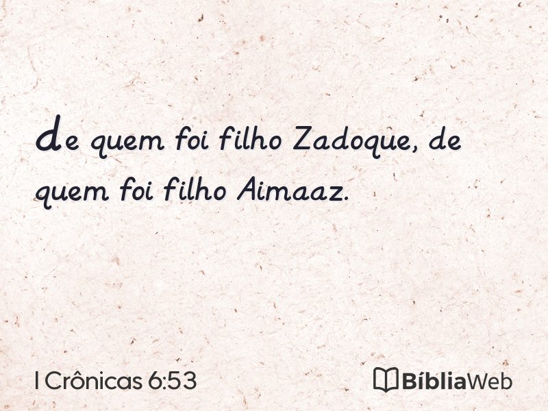 I Crônicas 6:53 em imagem para compartilhar