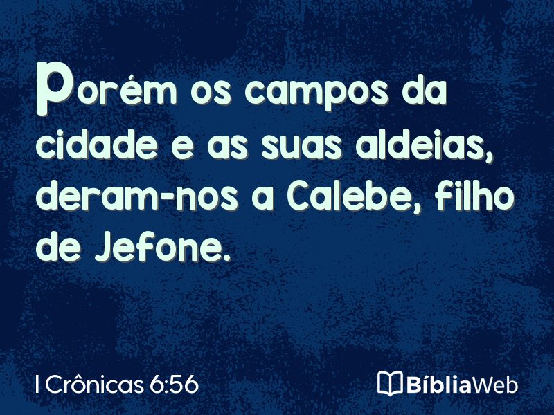 I Crônicas 6:56 em imagem para compartilhar