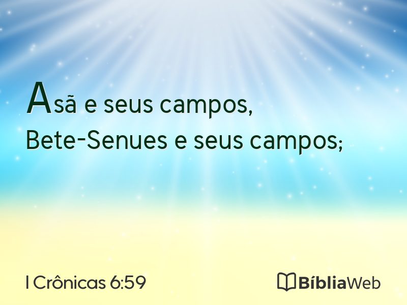 I Crônicas 6:59 em imagem para compartilhar