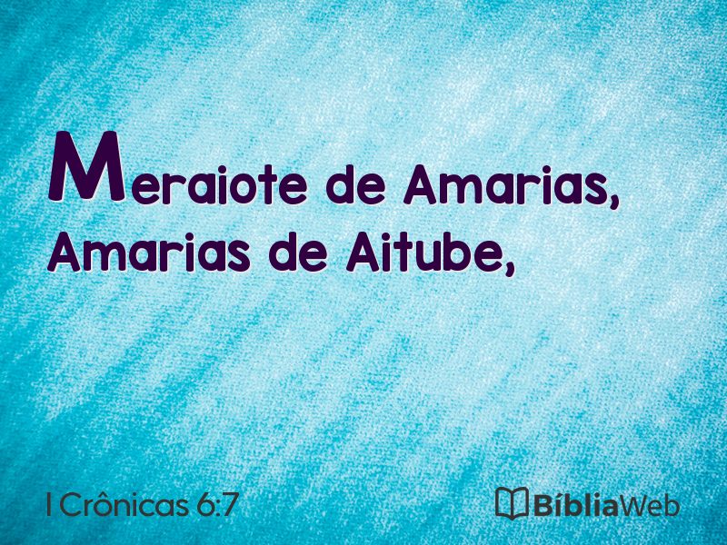 I Crônicas 6:7 em imagem para compartilhar