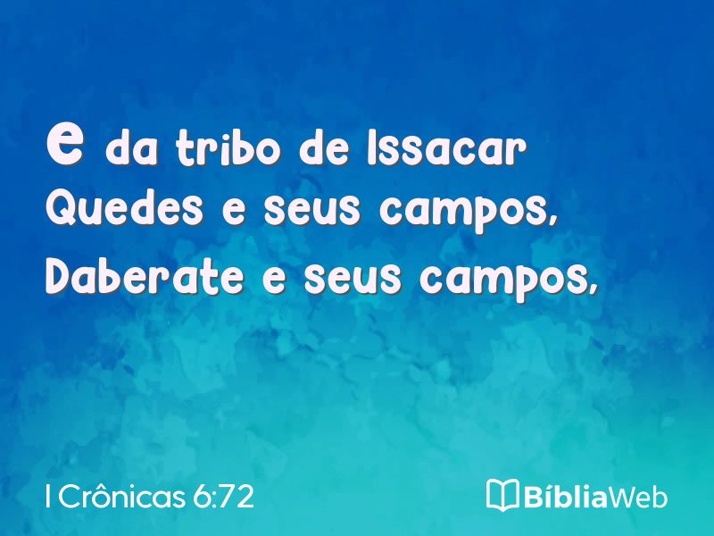I Crônicas 6:72 em imagem para compartilhar