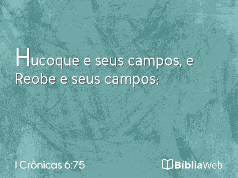 I Crônicas 6:75 em imagem para compartilhar