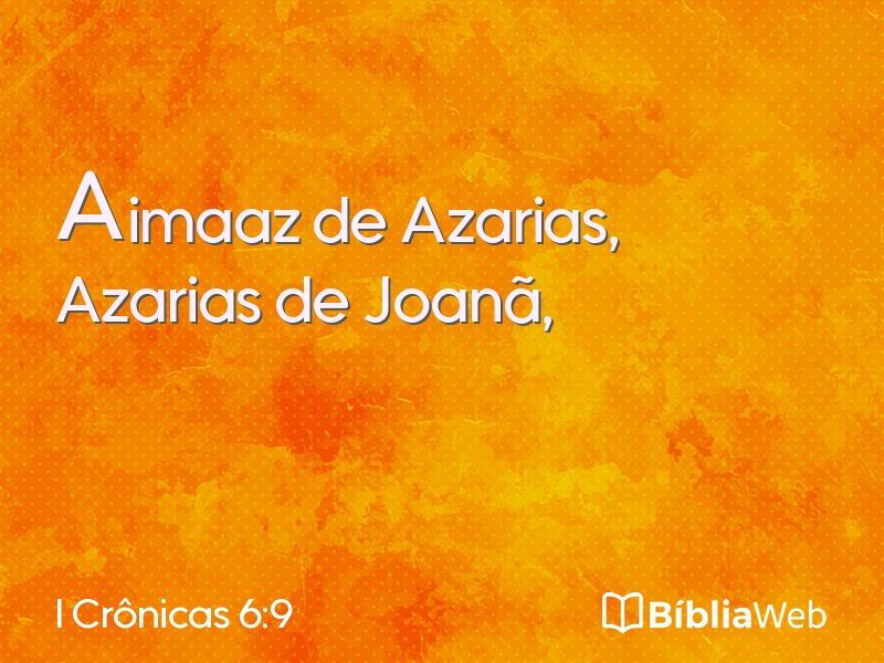 I Crônicas 6:9 em imagem para compartilhar