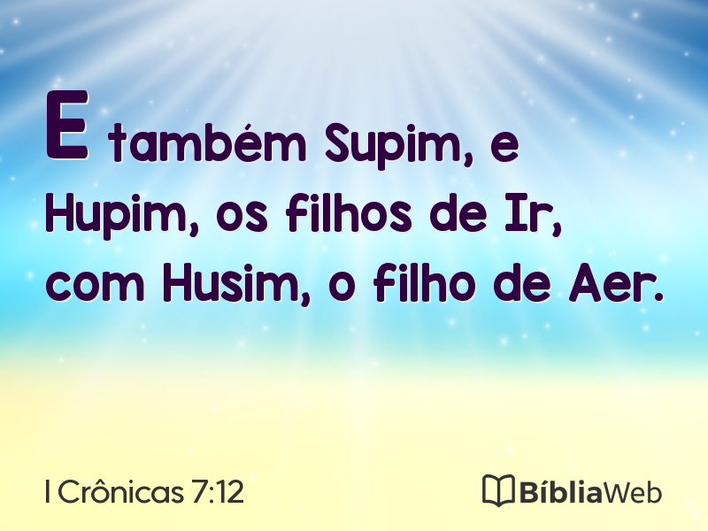 I Crônicas 7:12 em imagem para compartilhar