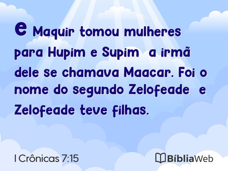 I Crônicas 7:15 em imagem para compartilhar