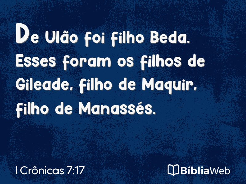 I Crônicas 7:17 em imagem para compartilhar