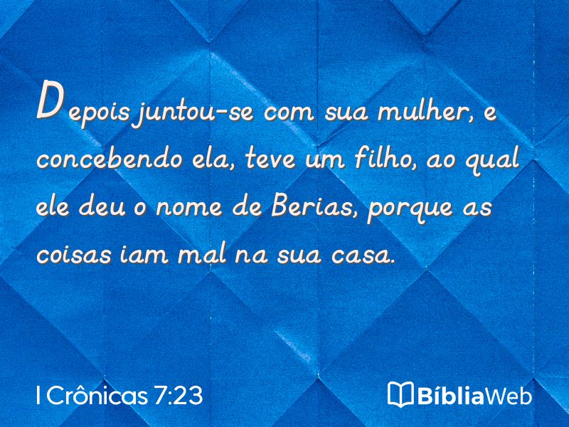 I Crônicas 7:23 em imagem para compartilhar