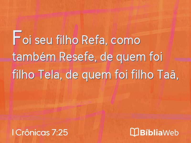 I Crônicas 7:25 em imagem para compartilhar