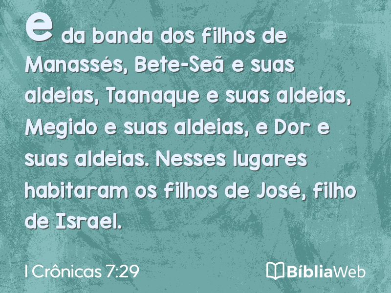 I Crônicas 7:29 em imagem para compartilhar