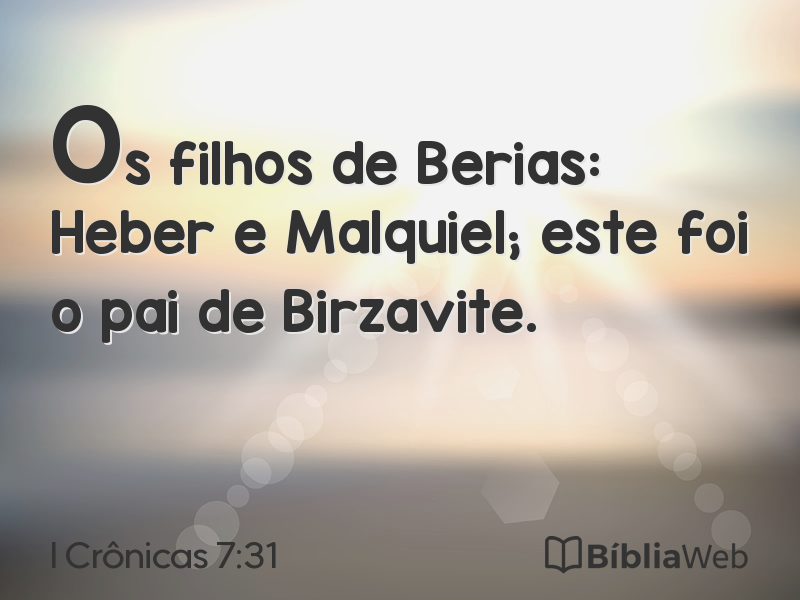 I Crônicas 7:31 em imagem para compartilhar