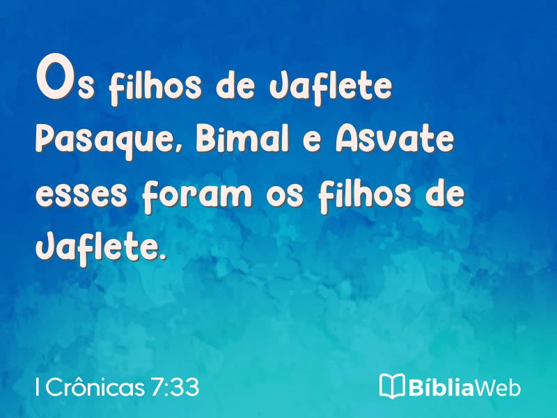 I Crônicas 7:33 em imagem para compartilhar
