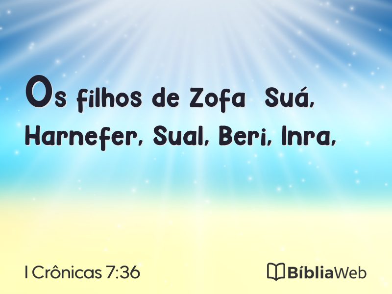 I Crônicas 7:36 em imagem para compartilhar
