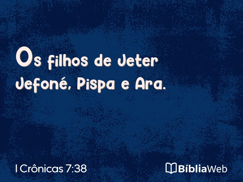 I Crônicas 7:38 em imagem para compartilhar