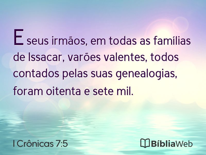 I Crônicas 7:5 em imagem para compartilhar