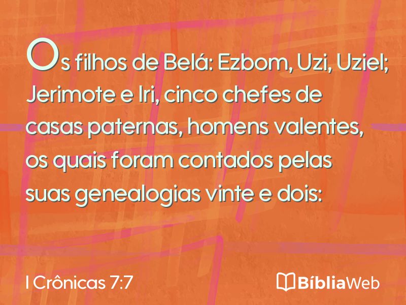 I Crônicas 7:7 em imagem para compartilhar
