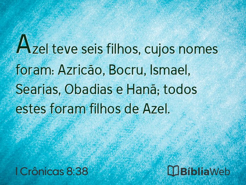 I Crônicas 8:38 em imagem para compartilhar