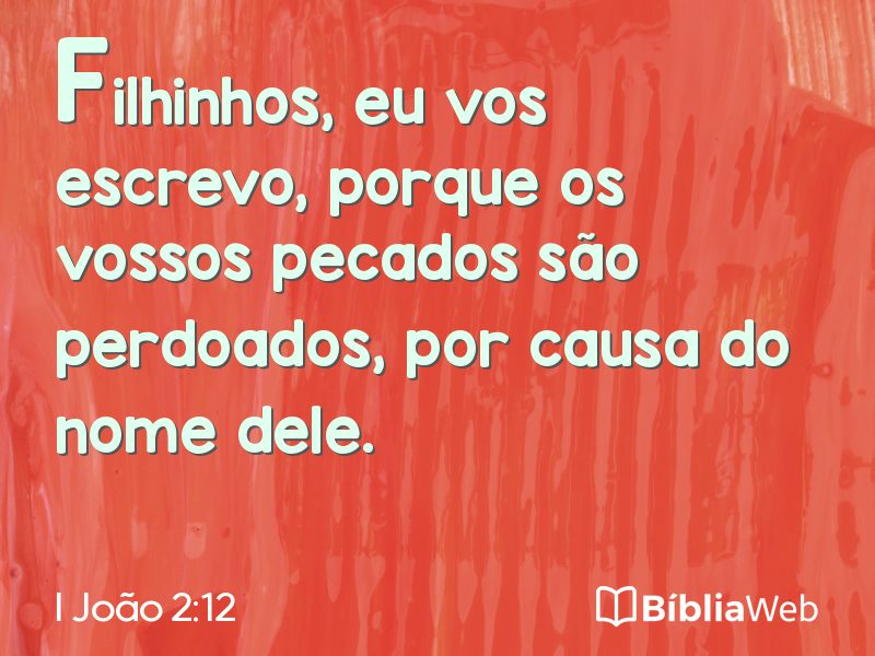 I João 2:12 em imagem para compartilhar