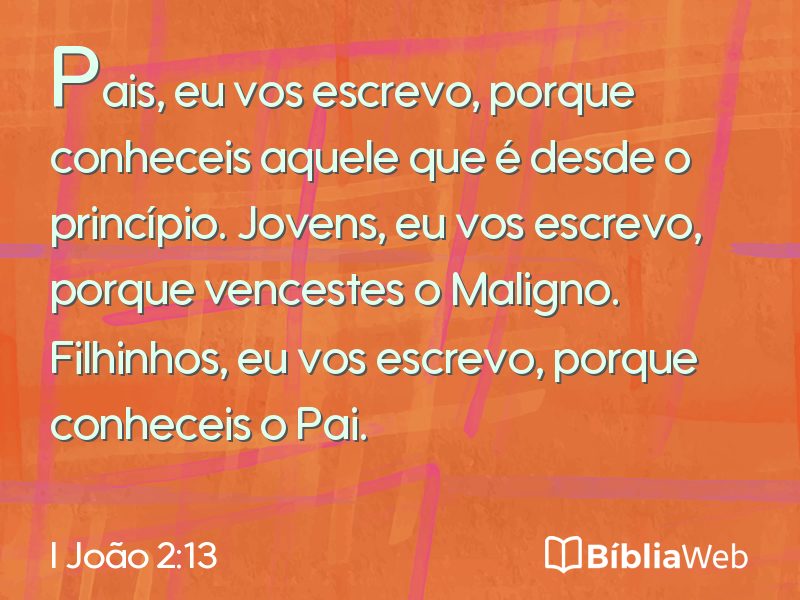 I João 2:13 em imagem para compartilhar
