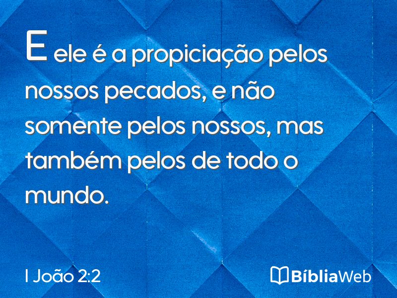 I João 2:2 em imagem para compartilhar