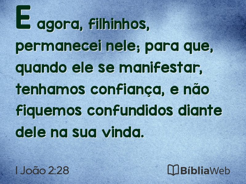 I João 2:28 em imagem para compartilhar
