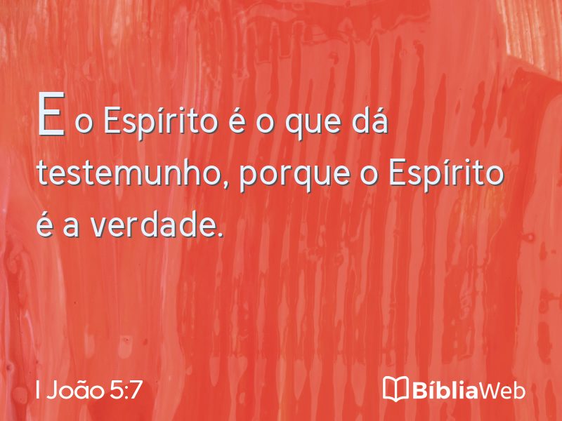 I João 5:7 em imagem para compartilhar