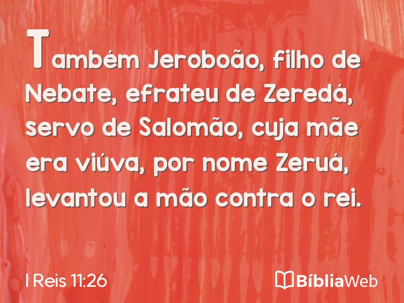 I Reis 11:26 em imagem para compartilhar