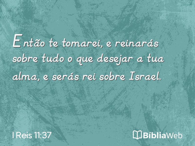 I Reis 11:37 em imagem para compartilhar