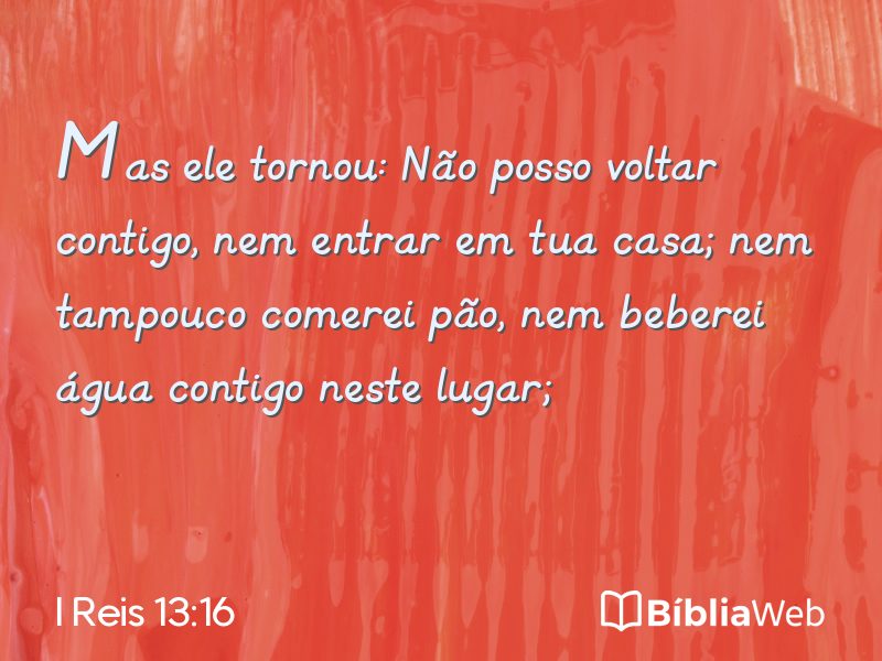 I Reis 13:16 em imagem para compartilhar