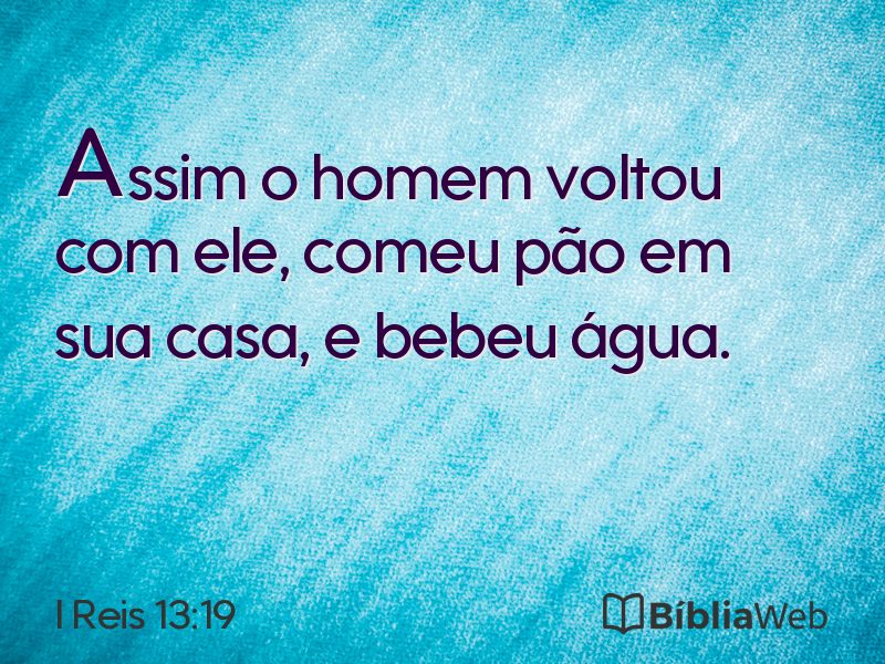 I Reis 13:19 em imagem para compartilhar
