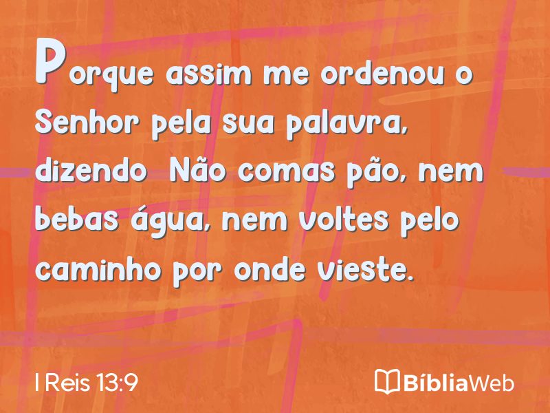 I Reis 13:9 em imagem para compartilhar