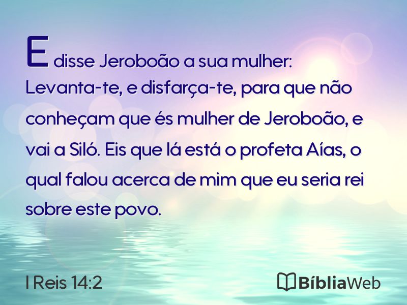 I Reis 14:2 em imagem para compartilhar