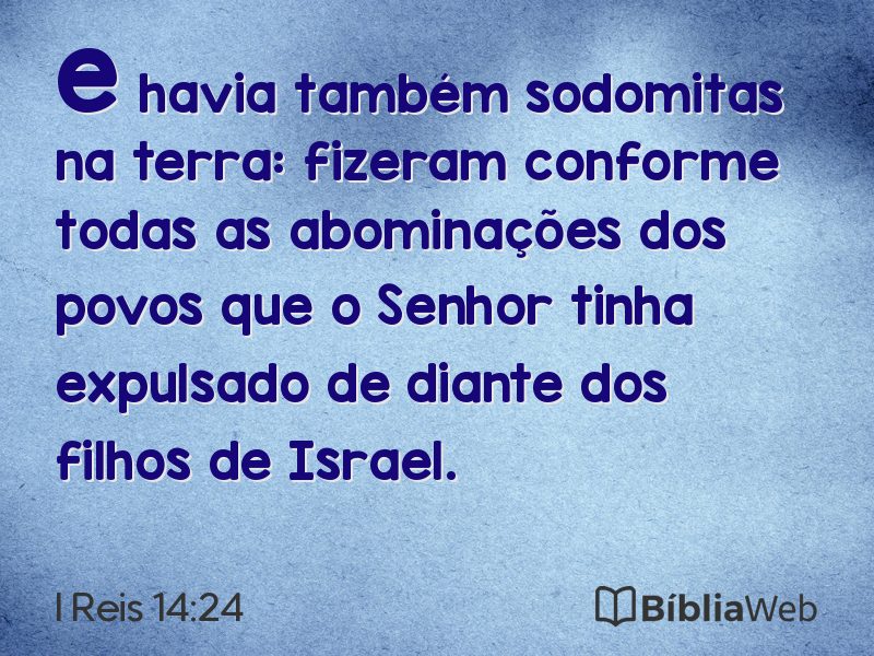 I Reis 14:24 em imagem para compartilhar