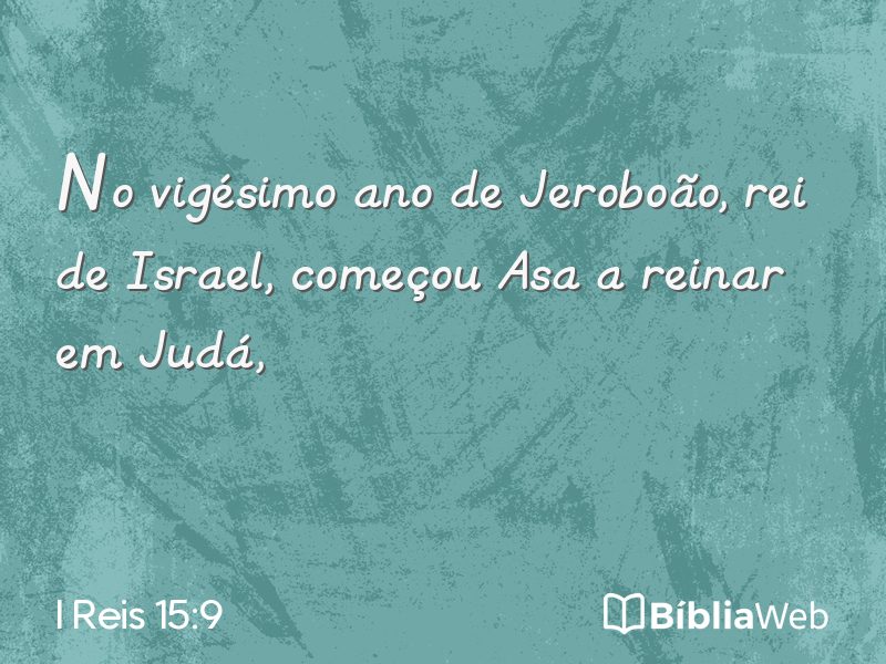 I Reis 15:9 em imagem para compartilhar